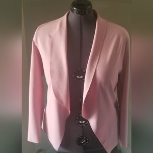 Pink Open Front Jacket